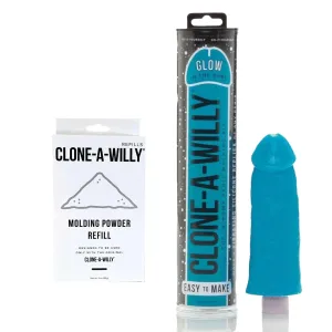 Clone A Willy Bundle Glow In The Dark Blue