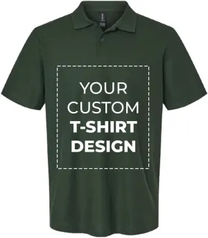 Custom Personalized Adult Customized Cotton Pique Half Sleeve Golf Polo Neck Unisex T-Shirt with Photo Text Logo Name