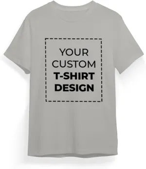 Custom Personalized Polycotton T Shirt with Text Image Logo for Men Women Unisex Front Back Design Adult Gift T-Shirt