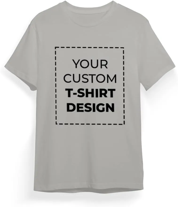 Custom Personalized Polycotton T Shirt with Text Image Logo for Men Women Unisex Front Back Design Adult Gift T-Shirt