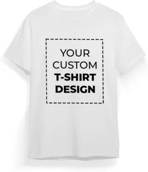 Custom Personalized Polycotton T Shirt with Text Image Logo for Men Women Unisex Front Back Design Adult Gift T-Shirt
