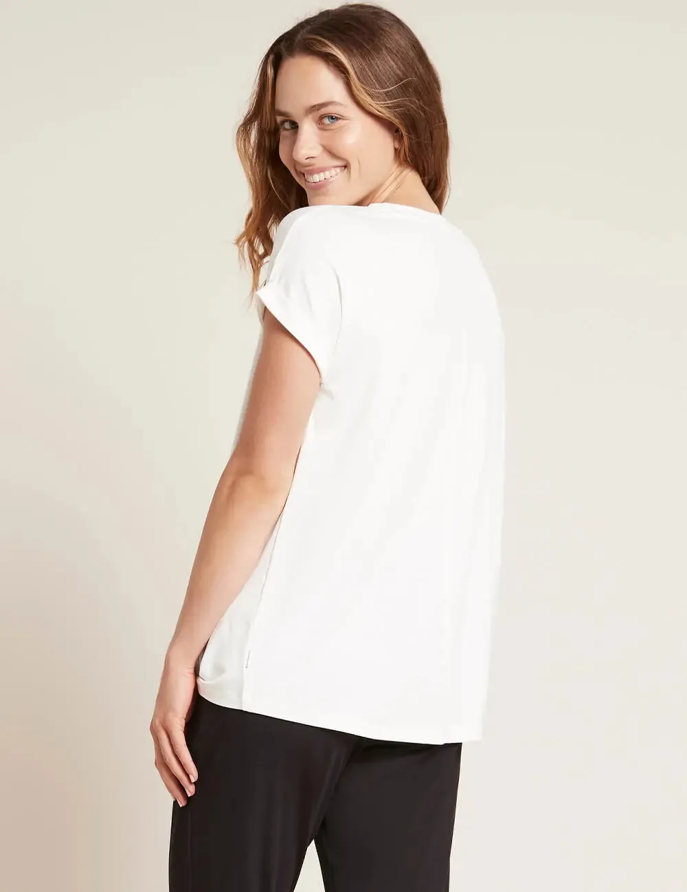 Downtime Natural White Lounge Top