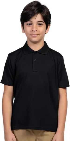 INGEAR Boys Golf Polo Short Sleeve Shirts Performance Active Wear Polo for Tennis and Casual Wear Versatile Boys Polo Shirts