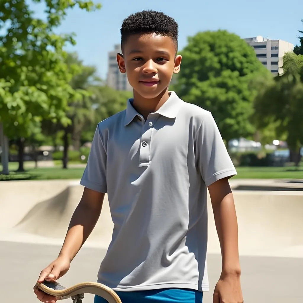INGEAR Boys Golf Polo Short Sleeve Shirts Performance Active Wear Polo for Tennis and Casual Wear Versatile Boys Polo Shirts