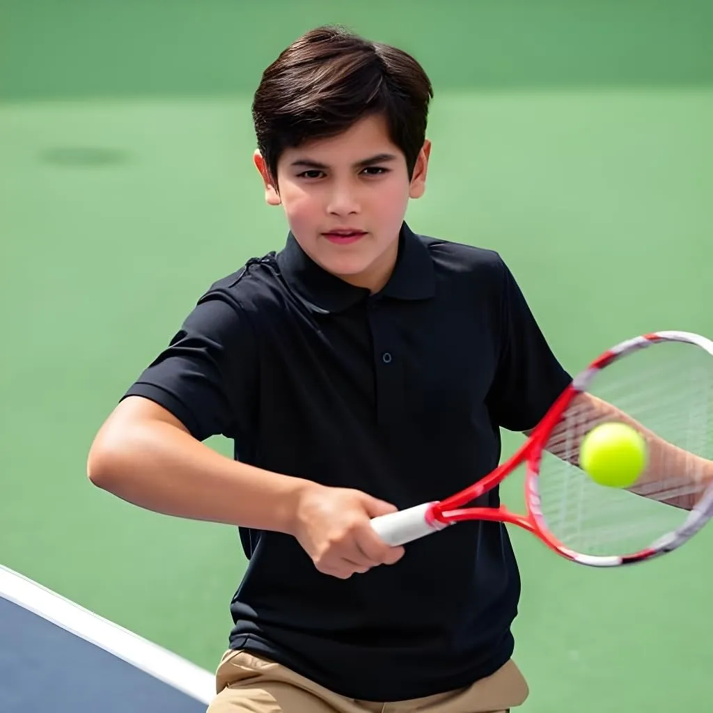 INGEAR Boys Golf Polo Short Sleeve Shirts Performance Active Wear Polo for Tennis and Casual Wear Versatile Boys Polo Shirts