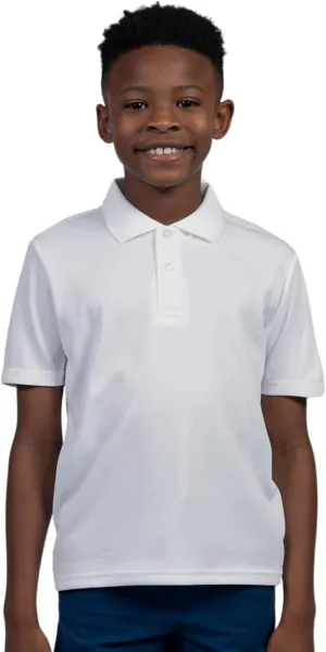 INGEAR Boys Golf Polo Short Sleeve Shirts Performance Active Wear Polo for Tennis and Casual Wear Versatile Boys Polo Shirts