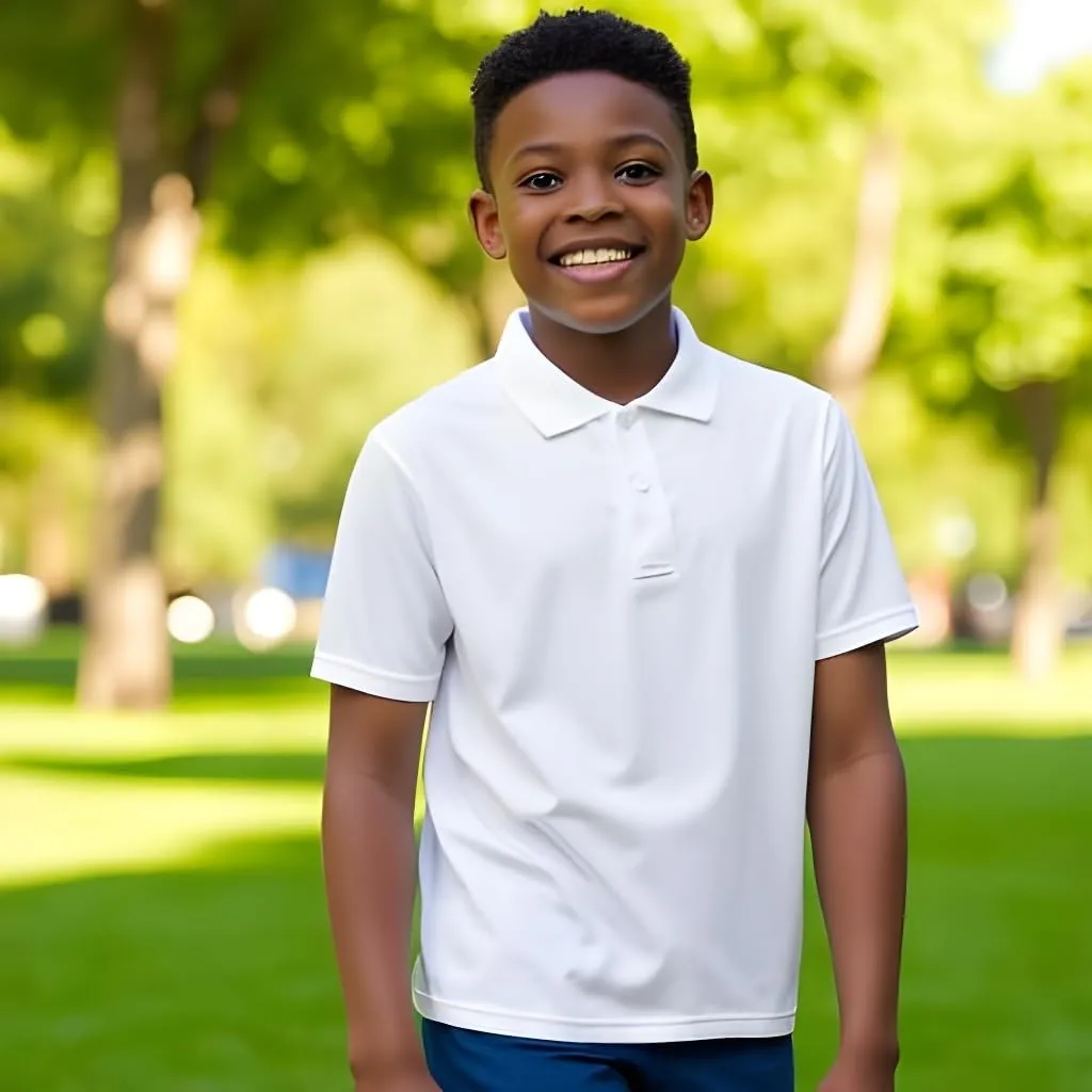INGEAR Boys Golf Polo Short Sleeve Shirts Performance Active Wear Polo for Tennis and Casual Wear Versatile Boys Polo Shirts