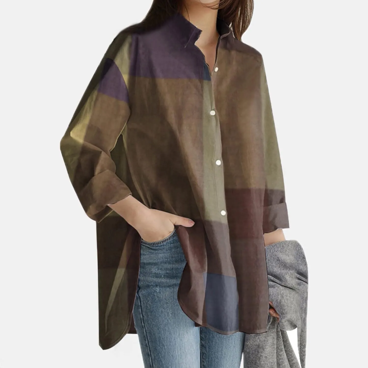 Linen Blouse Embroidered Shirt Summer Loose Hooded Top Womens Blouse Womens Blouses Long