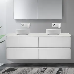Mia 1500mm Wall Hung Vanity   Luxe Stone Top