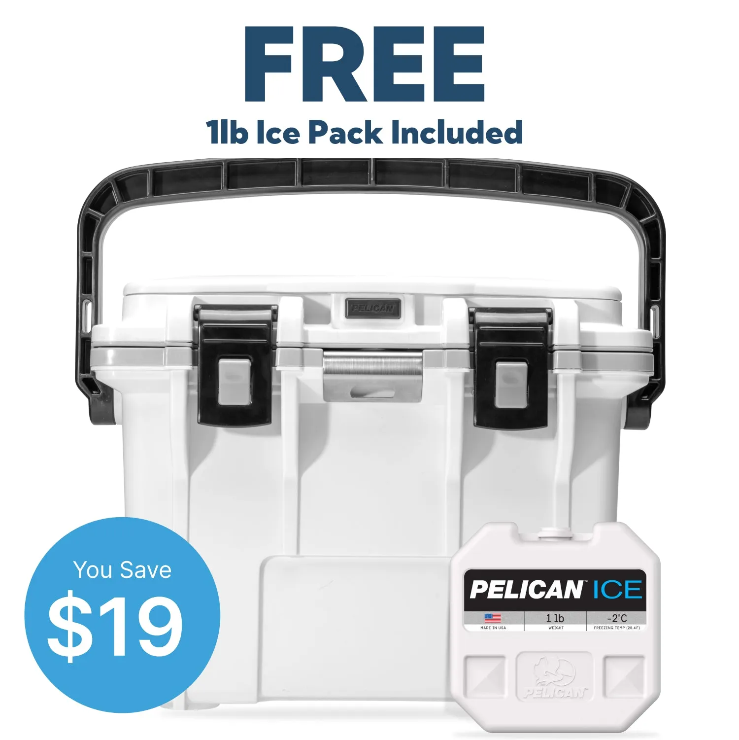 Pelican 14QT Personal Cooler - FREE Ice Pack