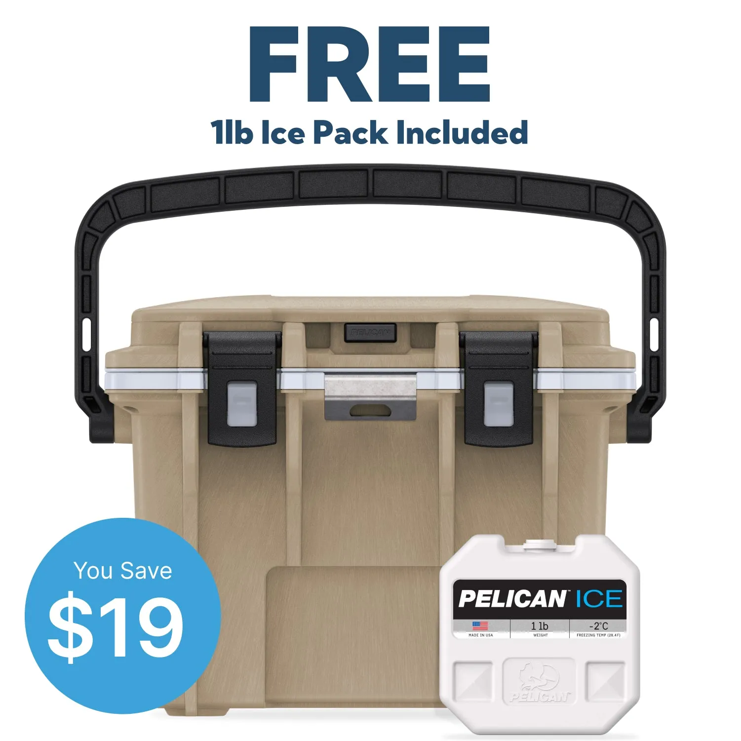 Pelican 14QT Personal Cooler - FREE Ice Pack