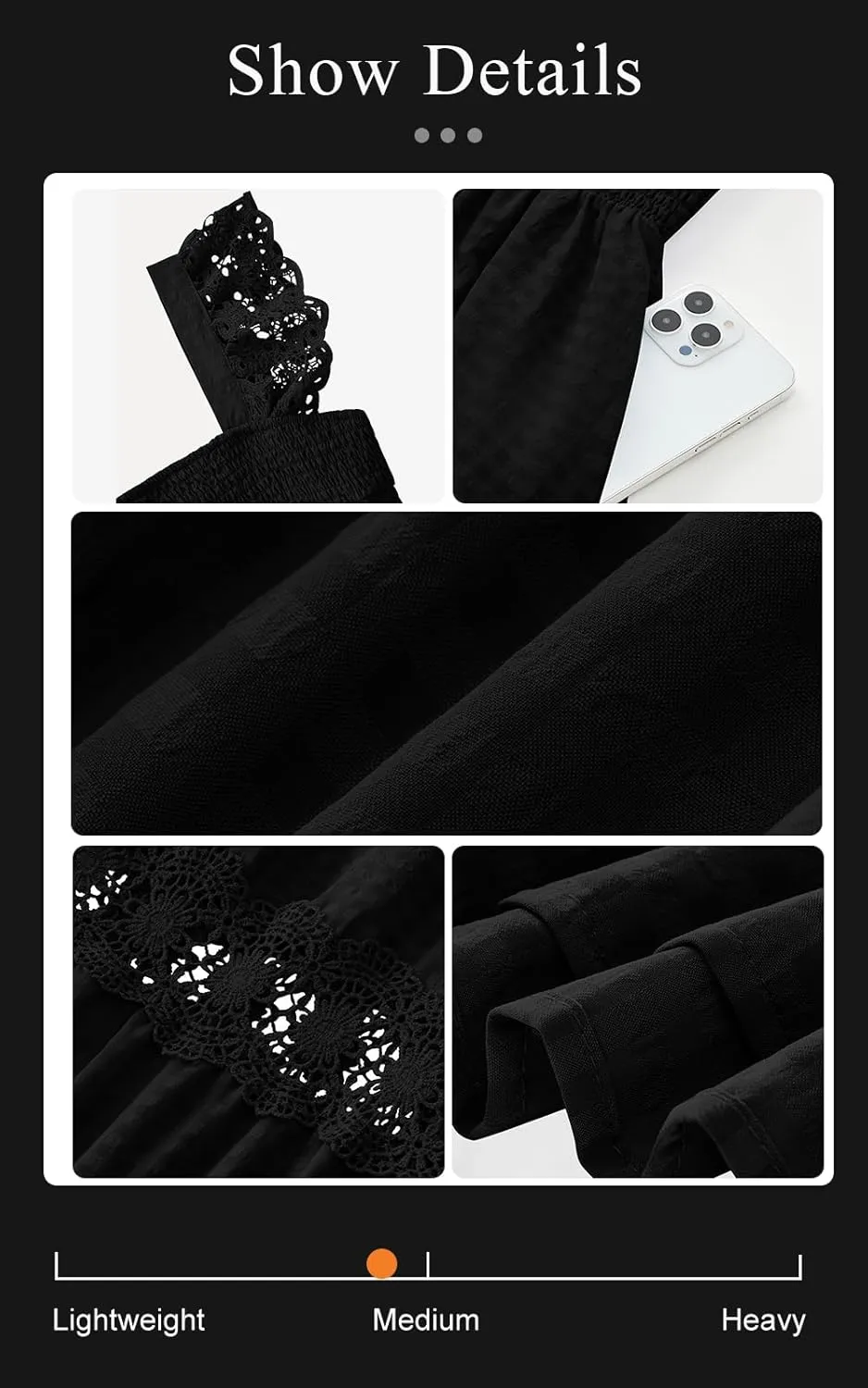 PRETTYGARDEN Women's Smocked Summer Maxi Dresses 2025 Ruffle Cap Sleeve Square Neck Lace Detail Flowy Sundress with Pockets
