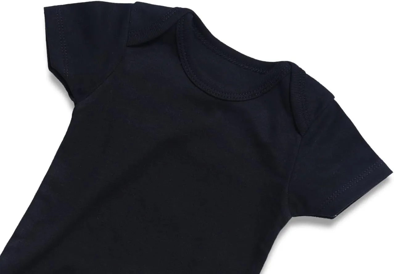 ROMPERINBOX Unisex Baby Onsies Solid Baby Bodysuit Romper Blank for 0-24 Months Boys Girls