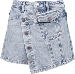 Short Skirt High Waist Asymmetrical Culottes Shorts Jeans Women's Denim Shorts