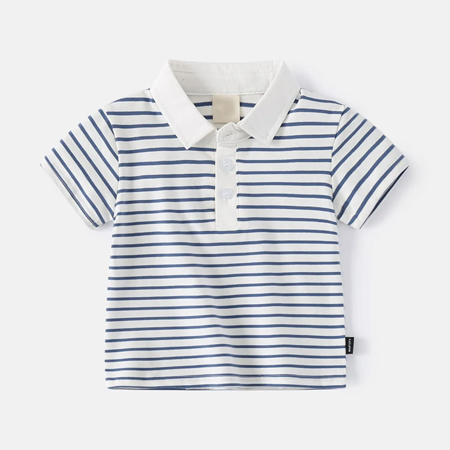 Striped Polos Shirts for Toddler Boys Short Sleeve Golf Polo Kids Boys Soft Cotton T-Shirt Cute School Uniform Tops