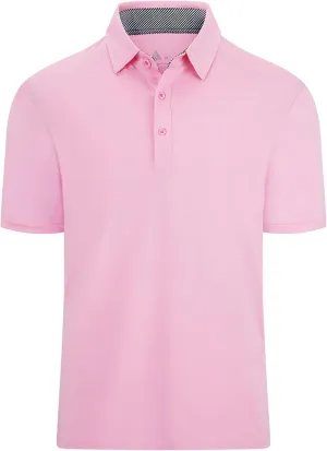SWISSWELL Golf Polo Shirts for Men Moisture Wicking Performance Short Sleeve Classic Fit Business Casual Shirt