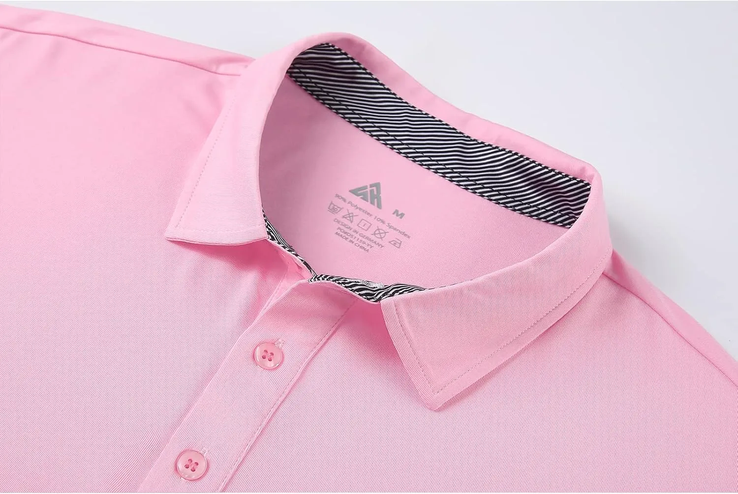 SWISSWELL Golf Polo Shirts for Men Moisture Wicking Performance Short Sleeve Classic Fit Business Casual Shirt