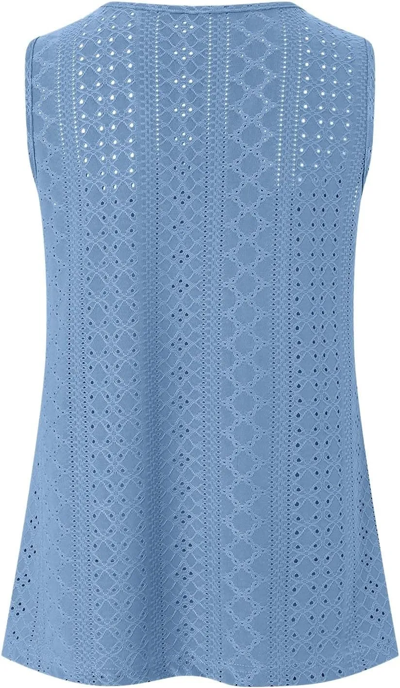 Tank Top for Women 2025 Flowy Peplum Tops for Women Dressy Sleeveless V Neck Babydoll Tank Tops Women
