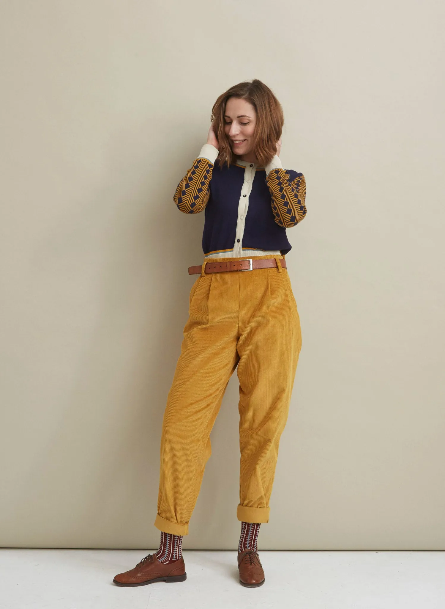 Vera Embroidered Cardigan - Navy Flying Eagle