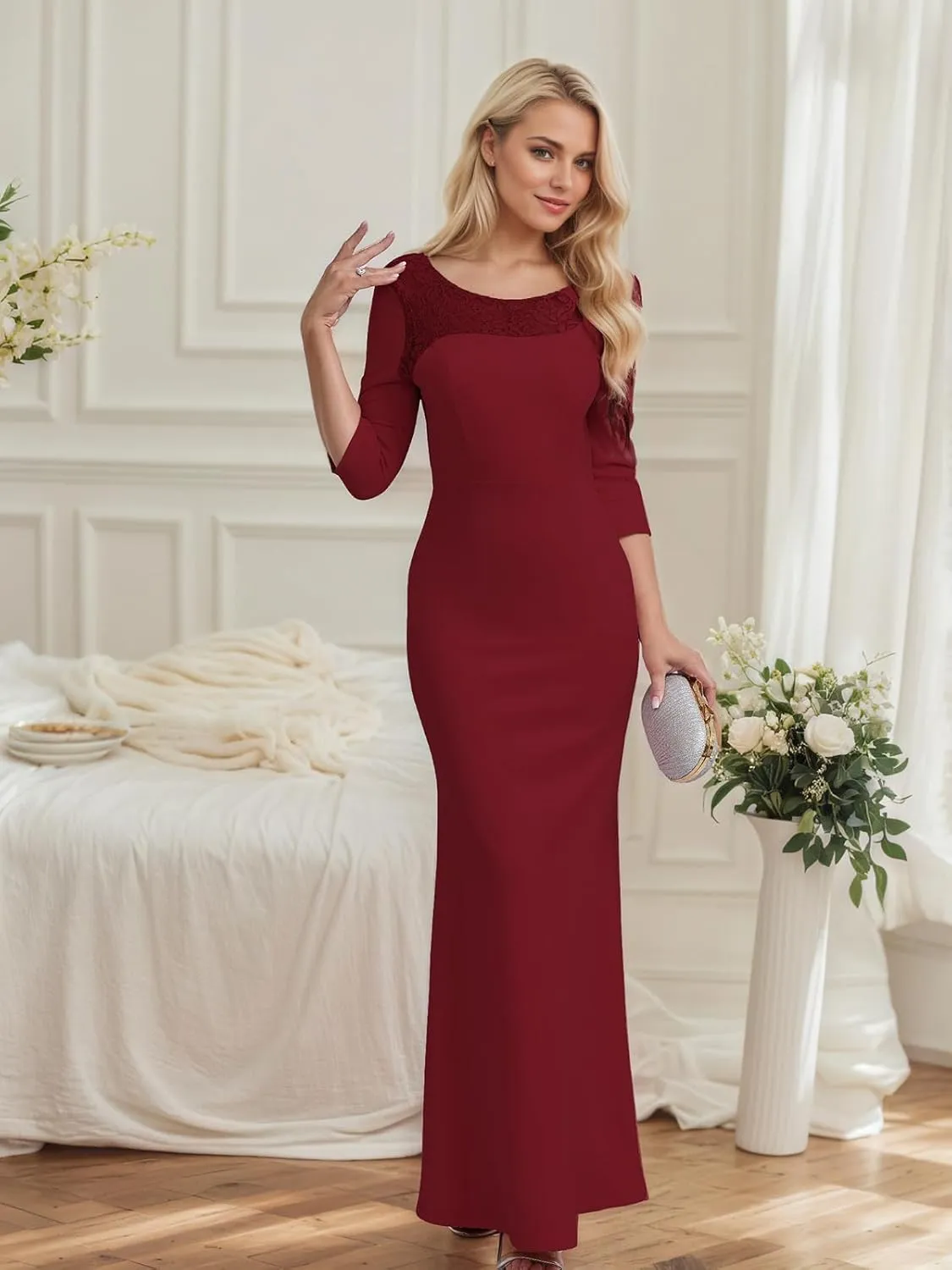 Women's Spring Formal Long Dress Halter Neck Velvet Sleeveless A-Line Maxi Gowns Wedding Guest Party Adult Prom Dresses
