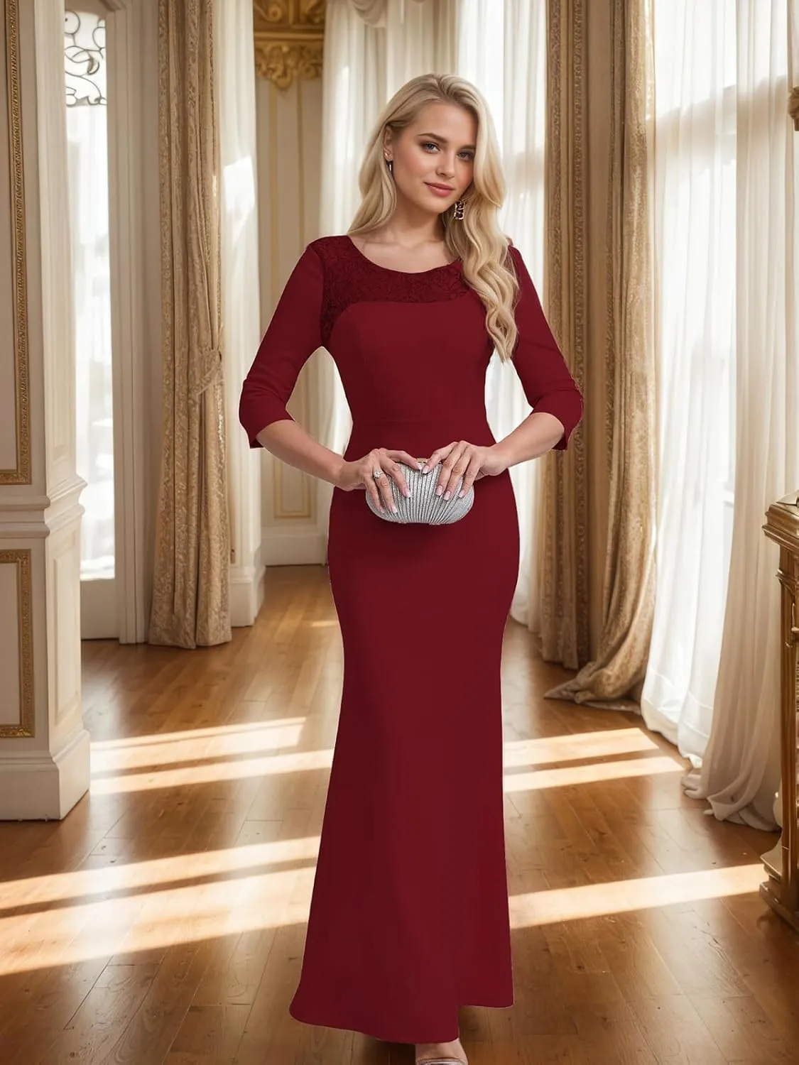 Women's Spring Formal Long Dress Halter Neck Velvet Sleeveless A-Line Maxi Gowns Wedding Guest Party Adult Prom Dresses